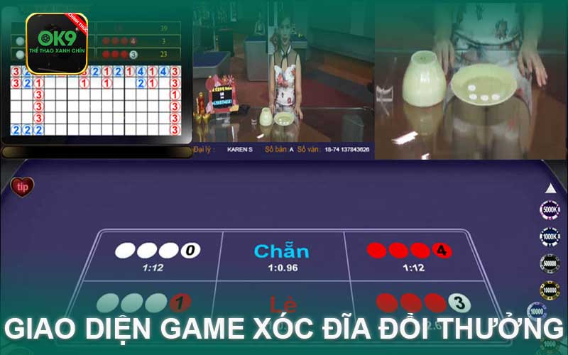 Giao Diện Game Xóc Đĩa Đổi Thưởng