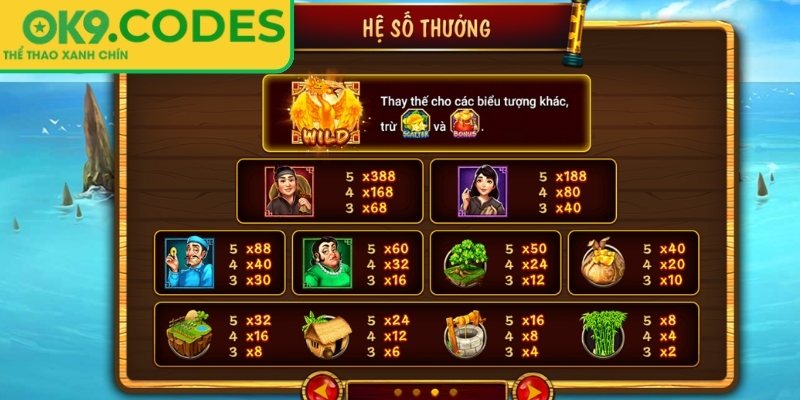 Luật chơi game nổ hũ ăn khế trả vàng OK9