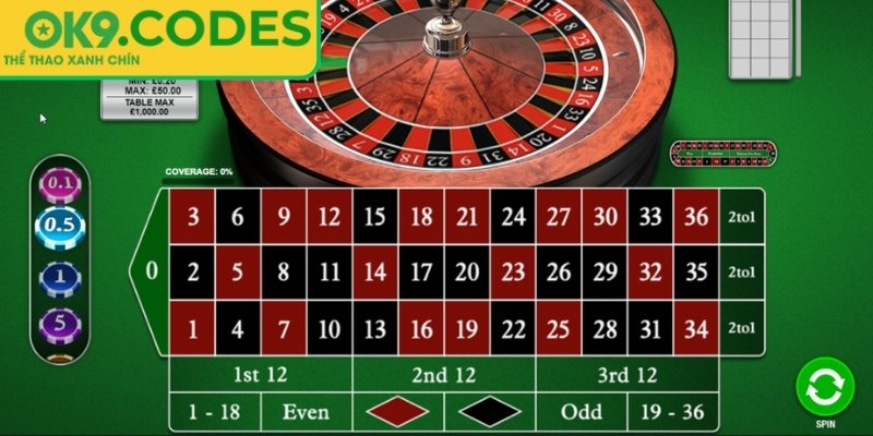 Tổng quan game Roulette OK9